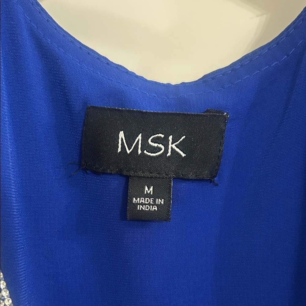 MSK Royal Blue Asymmetrical Dress - Picture 5 of 13